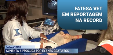 Fatesa Vet em reportagem para RECORD