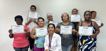 Participantes do FATESA FAZ comemoram a entrega de certificados