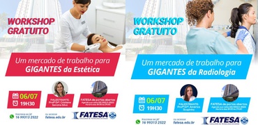 FATESA oferece workshop gratuito de Estética e Radiologia