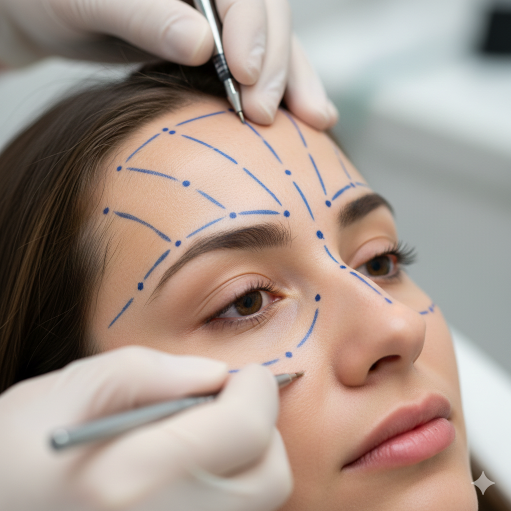 Aplica&ccedil;&atilde;o t&eacute;cnica de toxina botul&iacute;nica na face