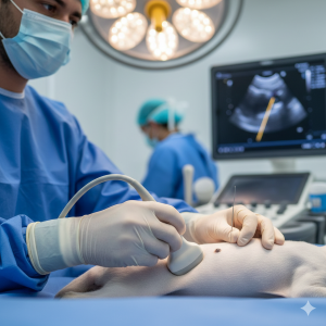 Procedimento intervencionista em pequenos animais