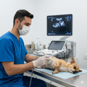 Monitor de ultrassom com foco em anatomia topogr&aacute;fica