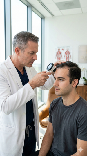 Planejamento de hairline masculina