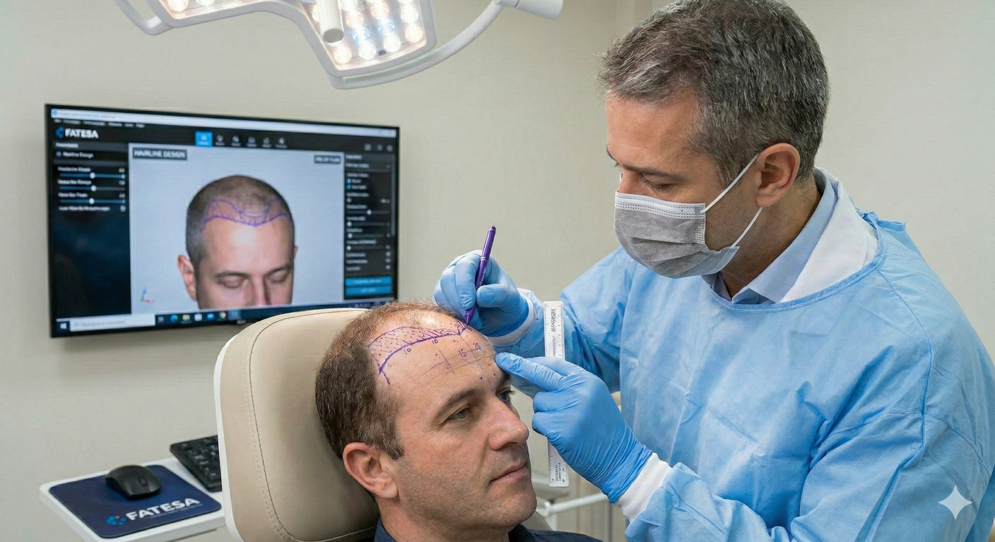 Planejamento de hairline em paciente de transplante