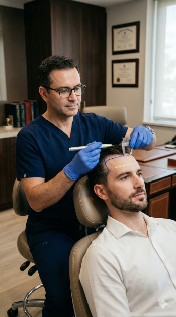 Planejamento de hairline masculina